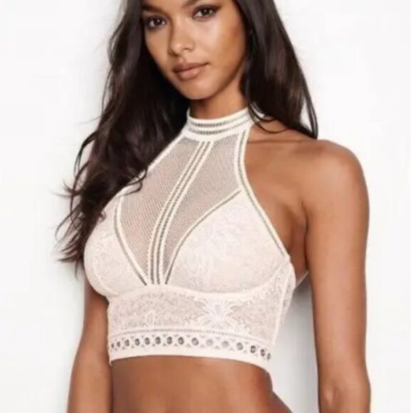 NWT Victoria's Secret High Neck Bralette Size: XS - Picture 1 of 12
